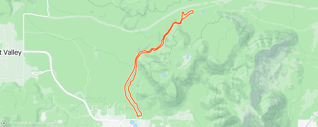 Map of the activity, Pre-Work Ride