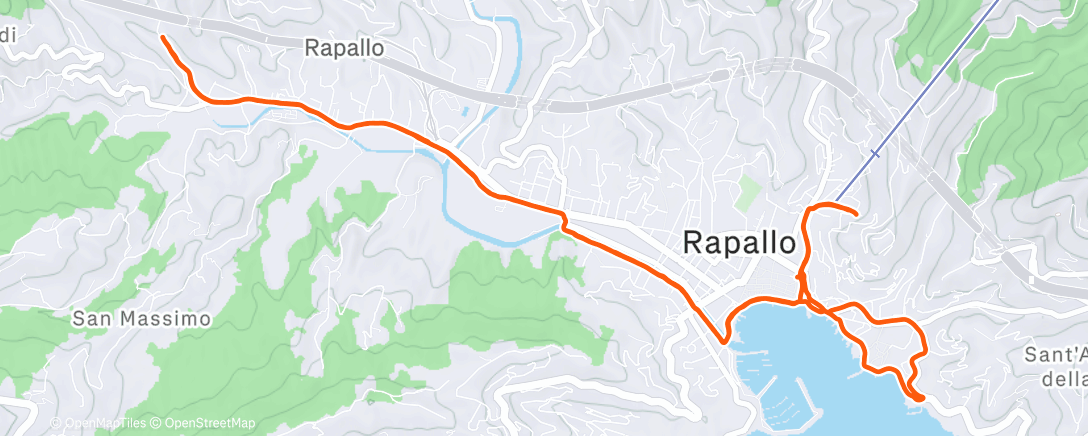 Map of the activity, Morning Run