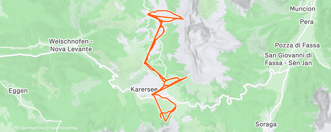 Карта физической активности (Lunch Alpine Ski)