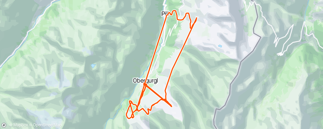 Map of the activity, Obergurgl day #4