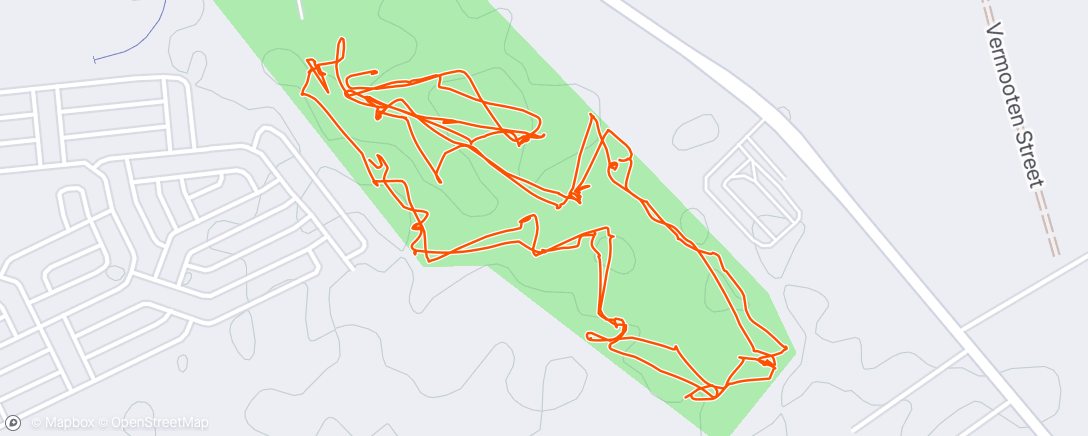 Map of the activity, Morning Golf