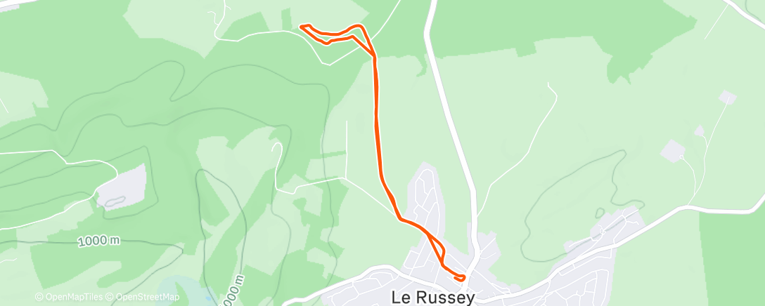 Map of the activity, Sentier du renard