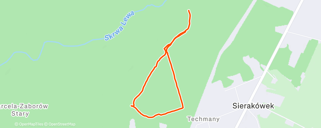 Map of the activity, Afternoon Walk