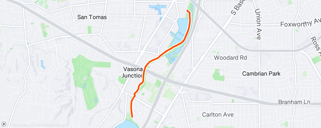 Map of the activity, Afternoon Walk