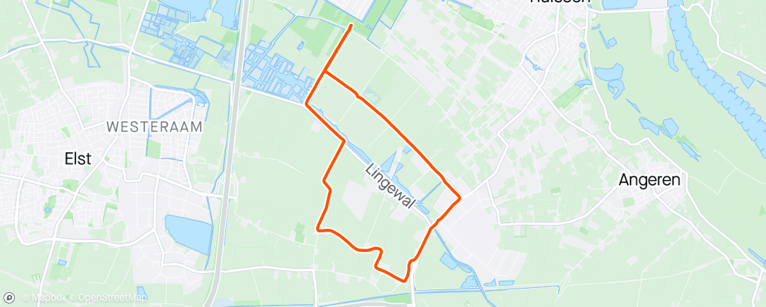 Map of the activity, 3x 2km Tz2