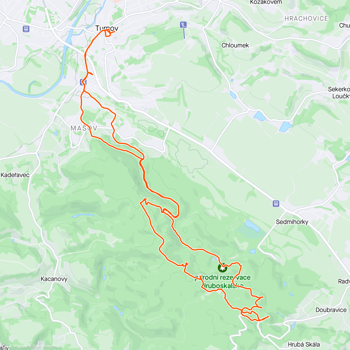 Karte der Aktivität „#ČeskýRáj Morning Hike”