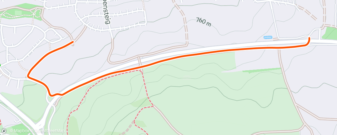 Map of the activity, Spaziergang am Nachmittag