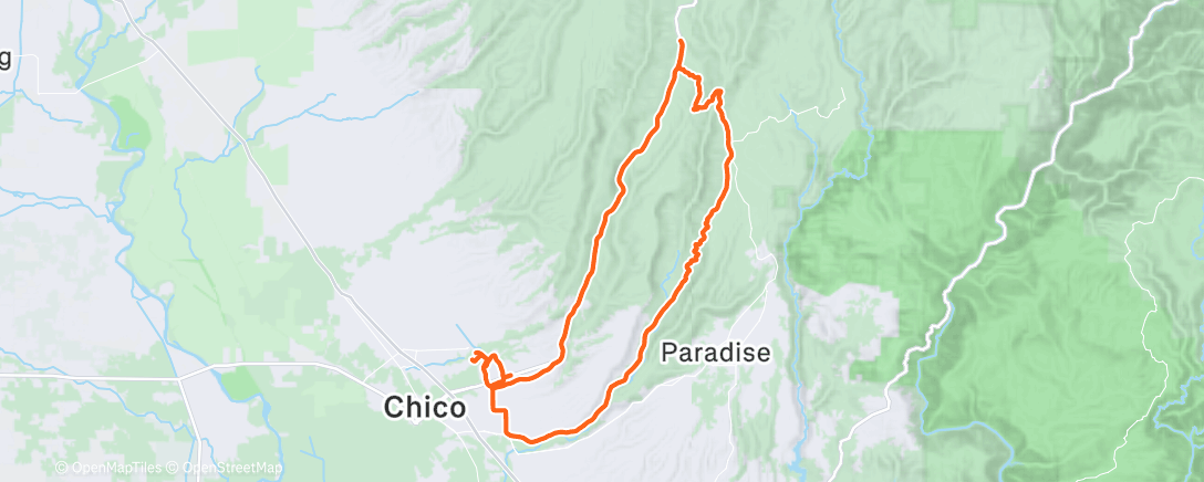 Map of the activity, Morning Ride