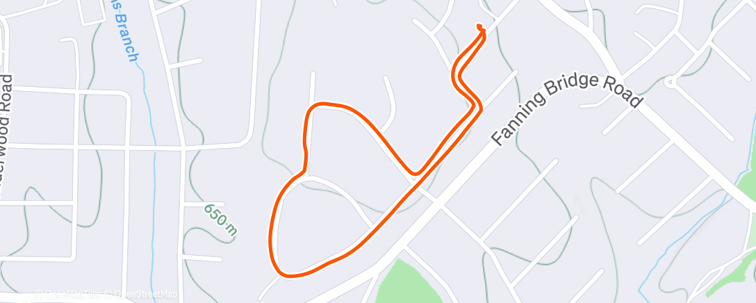 Map of the activity, Lunch Walk