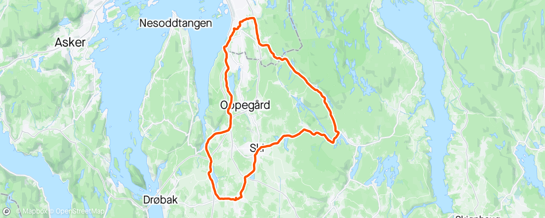 アクティビティ「Åsrunden」の地図