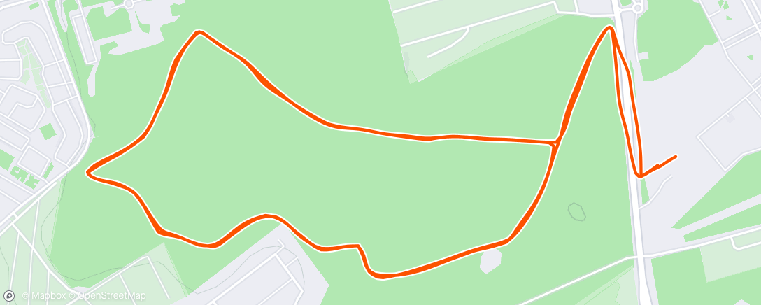 Map of the activity, Lunch Run