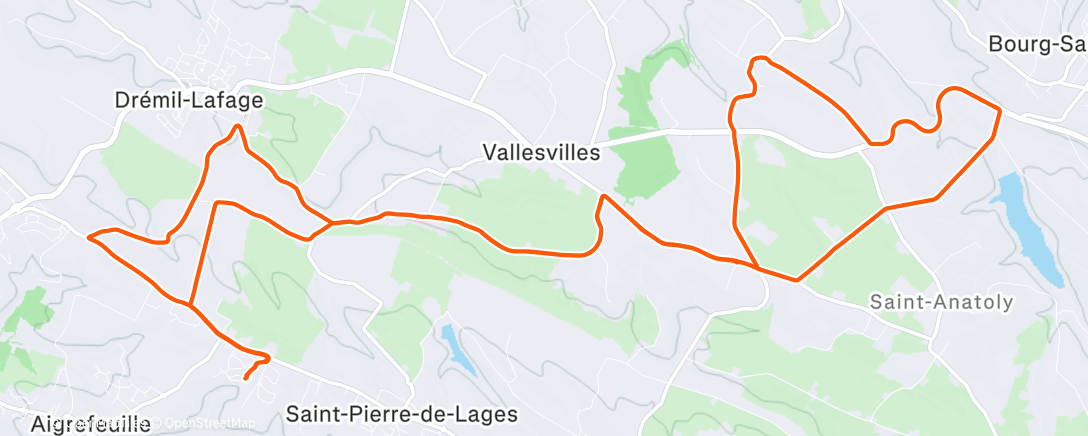 Карта физической активности (Bosses en Occitanie)