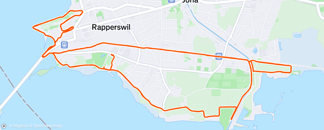 Map of the activity, IM 70.3 Switzerland - Run - Most painful run to date