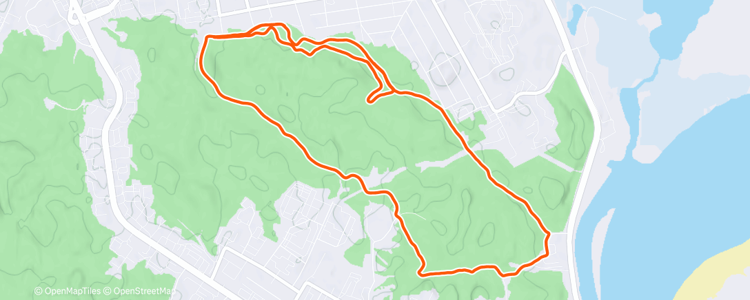 Map of the activity, Утренний забег