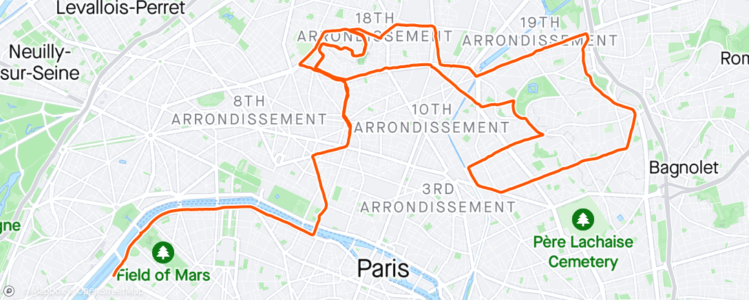 Map of the activity, Sightseeing 🗼🥐