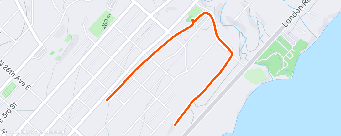 Map of the activity, Morning Walk