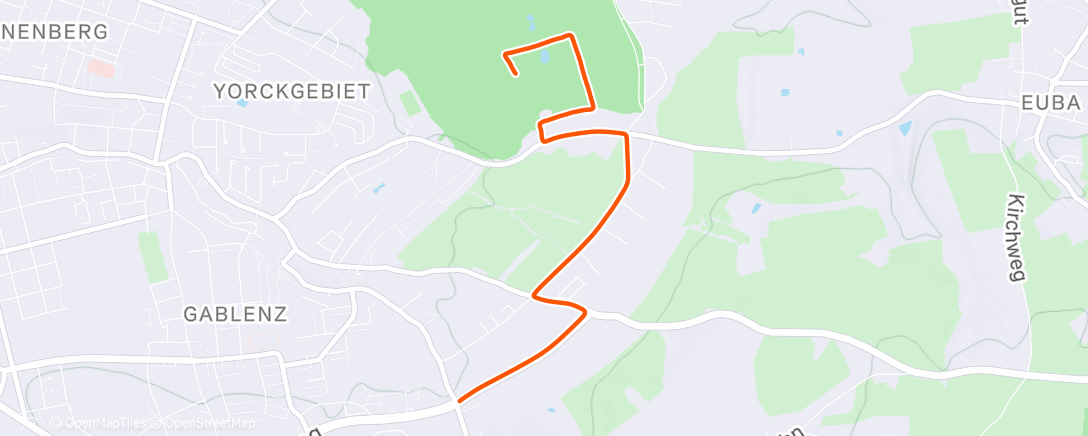 Map of the activity, Spaziergang am Nachmittag