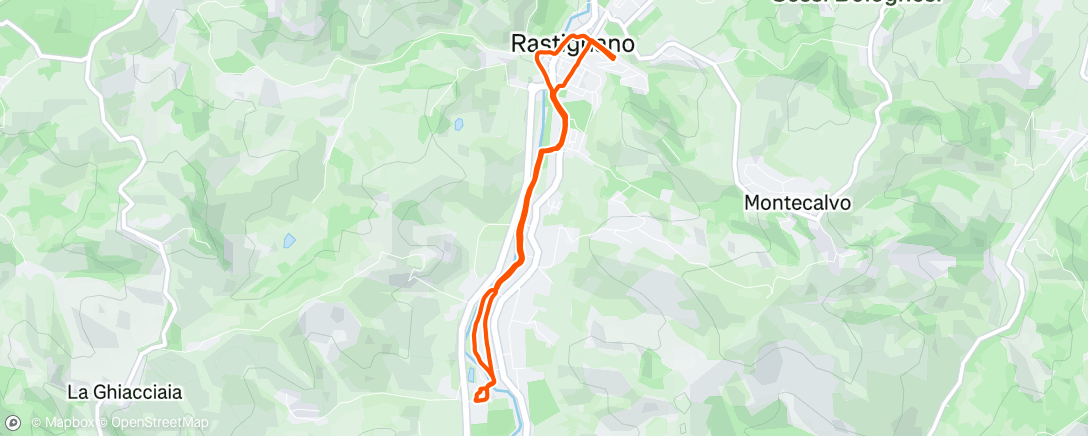 Map of the activity, Morning Run