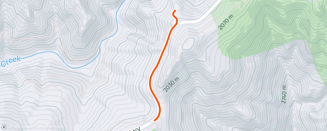 Map of the activity, Afternoon Hike