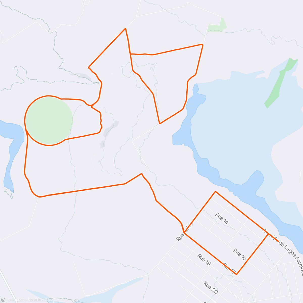 Map of the activity, Rachão do Goiás