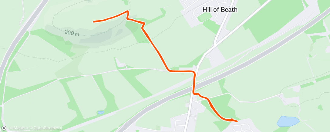 Map of the activity, Early early lunch run up HoB