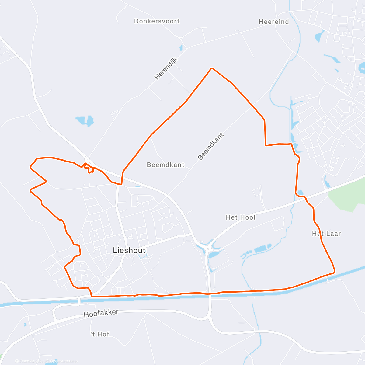 Map of the activity, ❄️ Ronde Lieshout | Scott Kinabalu Trail