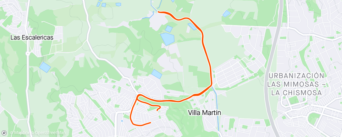 Map of the activity, Tuesday run 16/4/24 🇪🇸🏃‍♂️