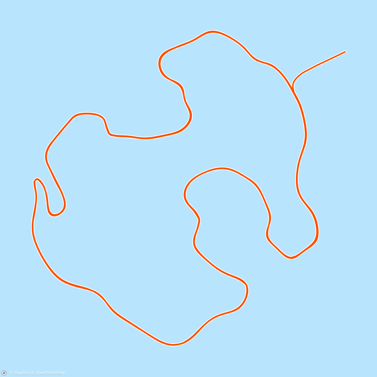 Map of the activity, Zwift - Volcano Circuit in Watopia