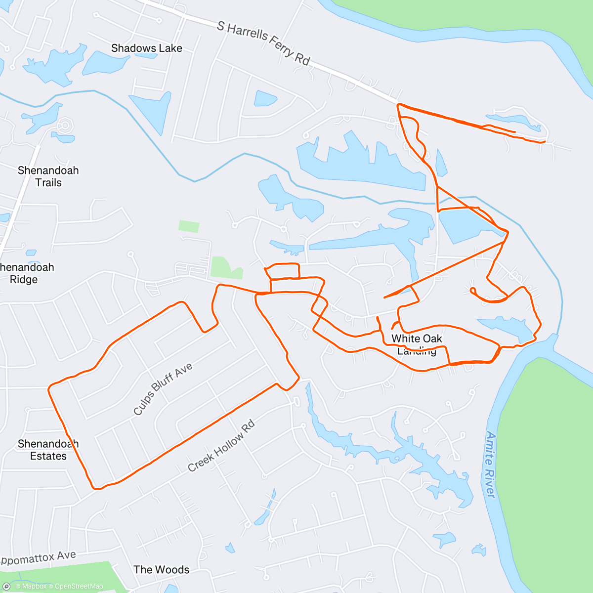 Map of the activity, BR