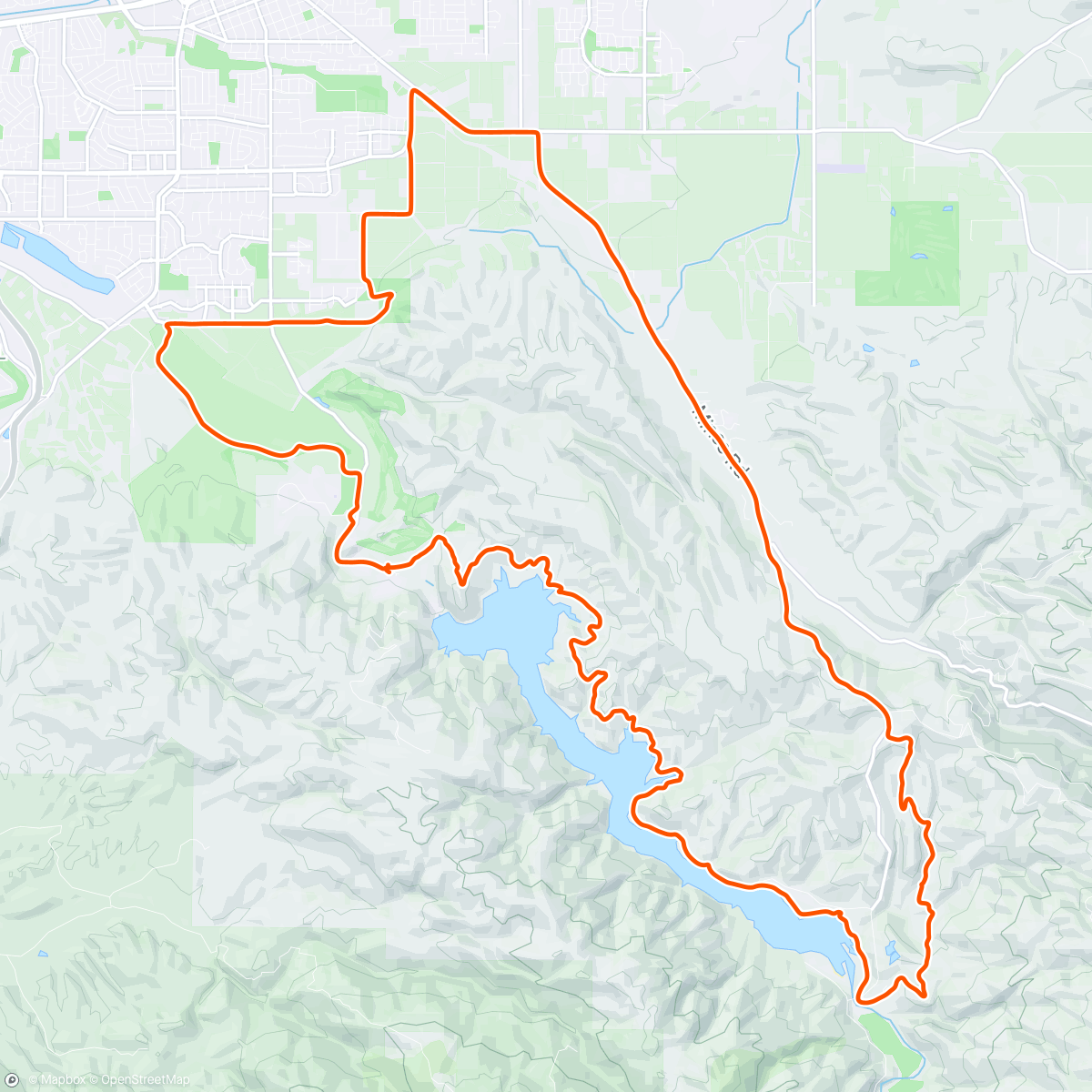 Map of the activity, Delvalle fire roads