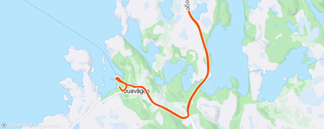 アクティビティ「Liten tur i retning Lokna 😊」の地図