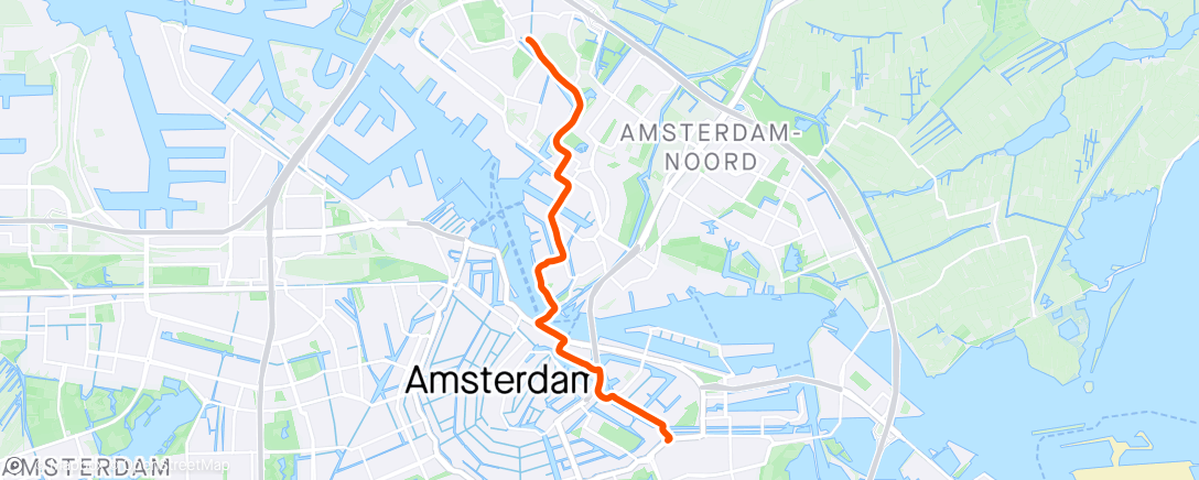 Mapa da atividade, Amsterdam