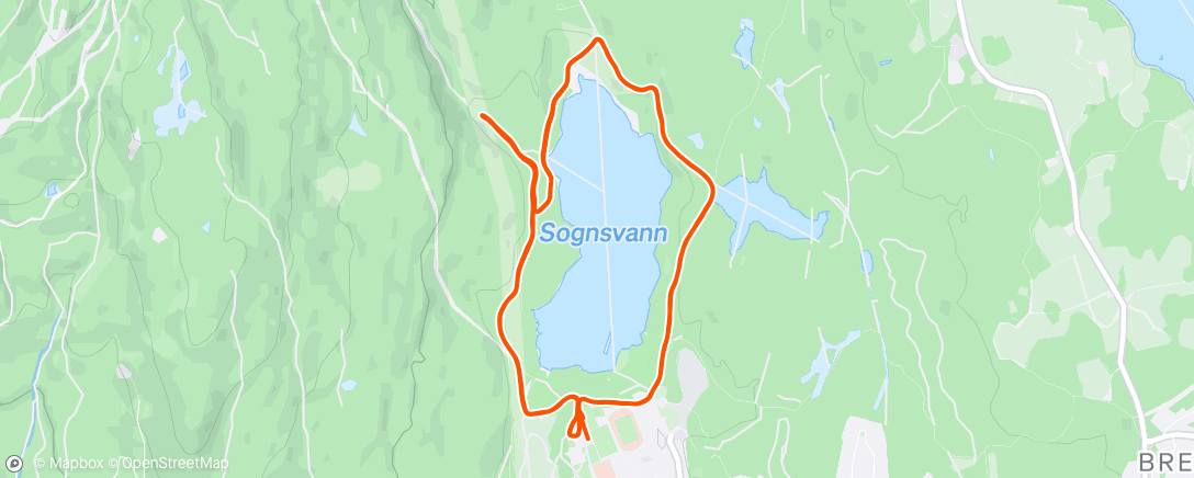 Map of the activity, Oslo Triathlon løp
