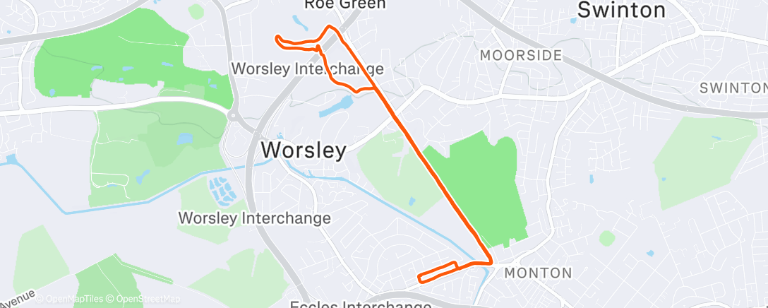 Карта физической активности (Afternoon Run)