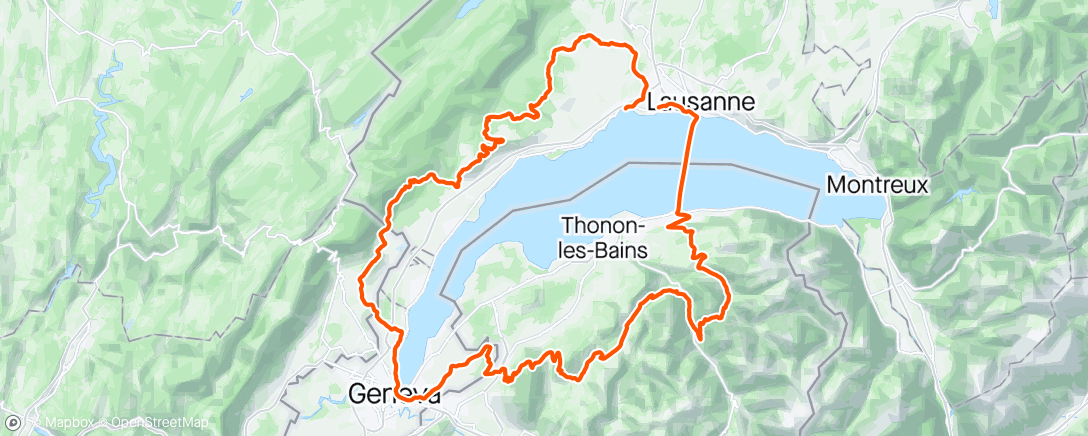 Map of the activity, Leman Gravel Challenge, itinéraire un peu différent sur la fin 😂