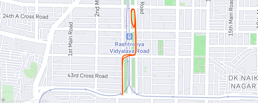 Map of the activity, Morning Walk