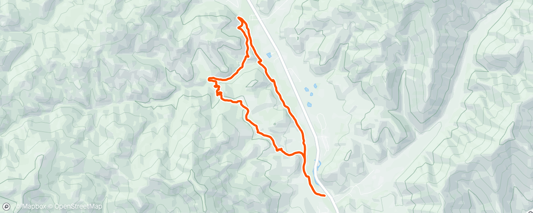 Map of the activity, Morning Trail Run