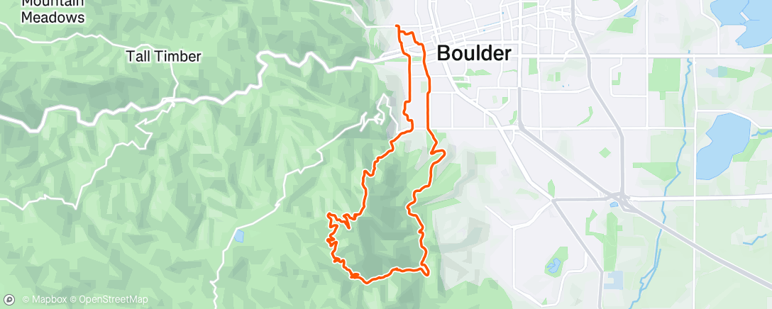 Map of the activity, Green Mtn