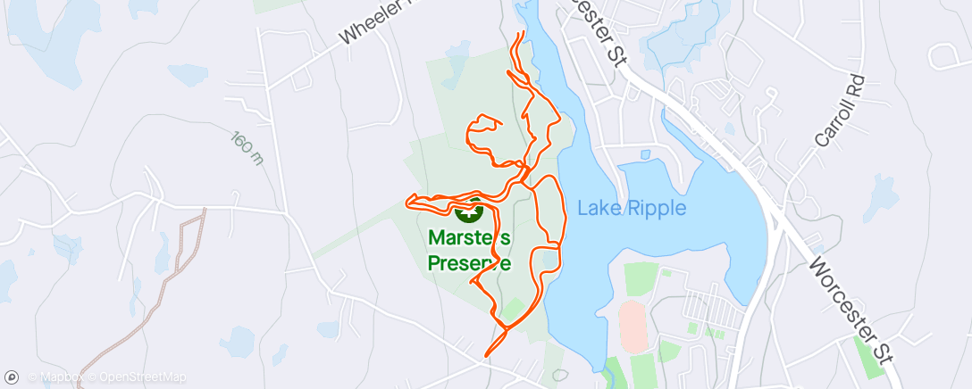 Map of the activity, Easter pedal