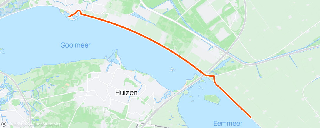 Map of the activity, Trialmere deel 2 40 km fietsen (was alleen iets meer dan 40 🤷‍♂️)
