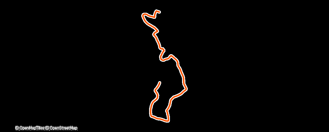 Map of the activity, Burn off puddings run