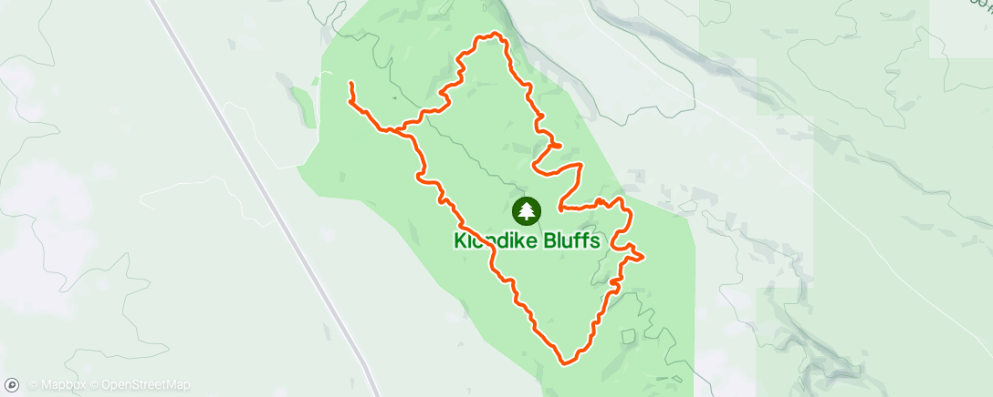 Map of the activity, Klondike Bluffs