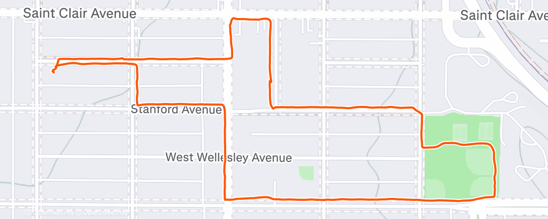 Map of the activity, Christmas walk with the fam