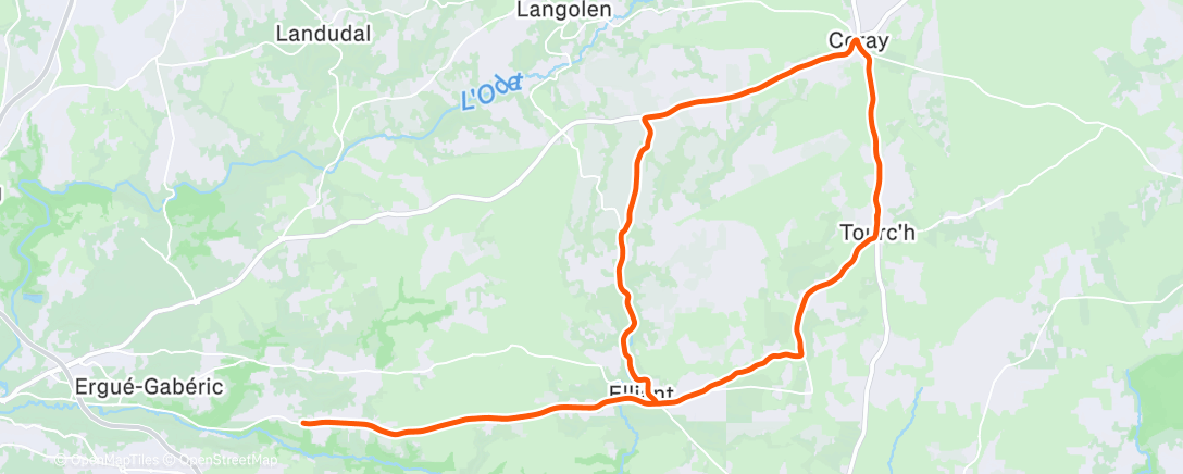 Map of the activity, Family ride 😊