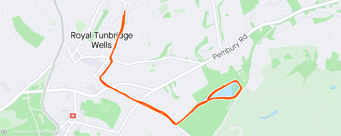 Map of the activity, Morning Run