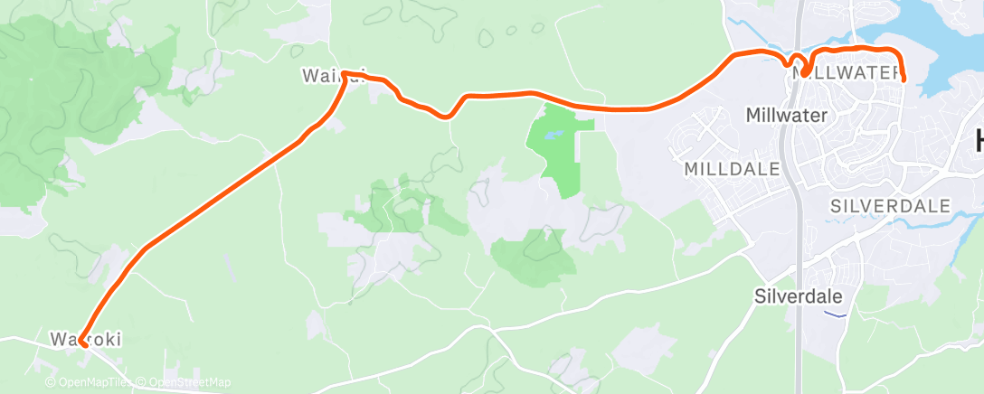 Map of the activity, Lunch Ride