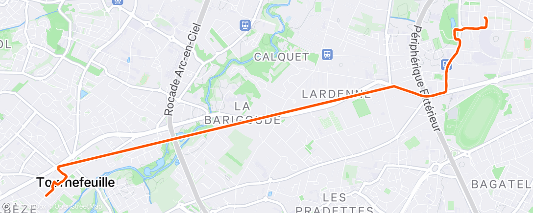 Map of the activity, Marche le matin