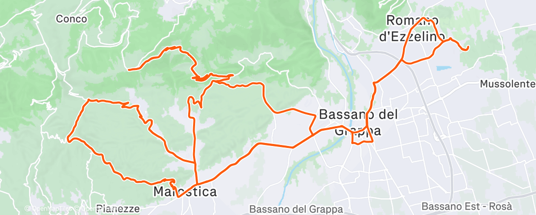 Map of the activity, Morning Ride