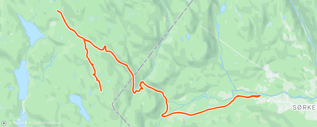 Map of the activity, SK8 Skansebakken til Vidvangshøgda pluss