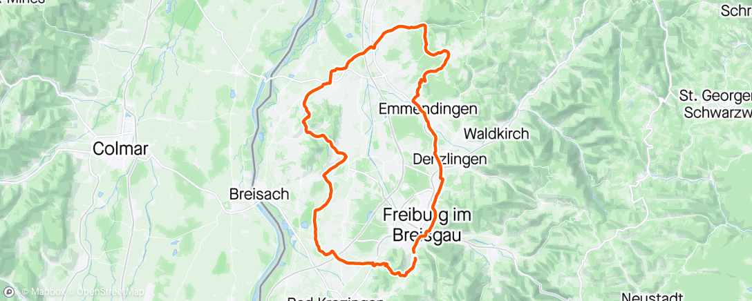 Map of the activity, Freiburg Day 7 🌧